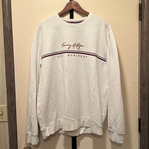 Tommy Hilfiger XXL Ivory Crewneck Sweatshirt